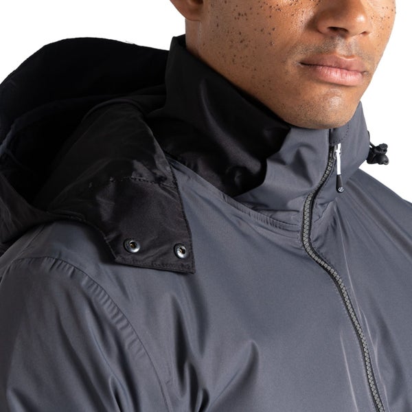 Dare 2b Mens Precision Waterproof Hooded Thermal Ski Jacket - Black/Ebony - XXL Carousel 4