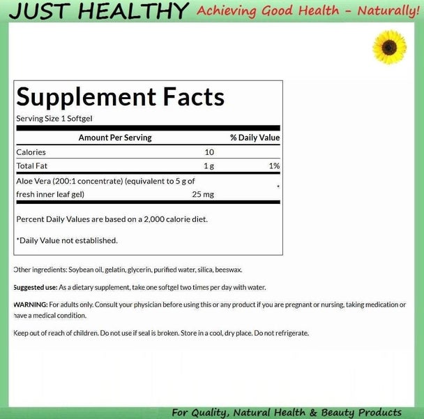 ALOE VERA - MEGA STRENGTH - 5,000 mg - 300 SOFTGELS! Carousel 2