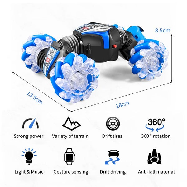 New Style 360 4WD All-Round Drift Spray Remote Control Stunt Car Carousel 7