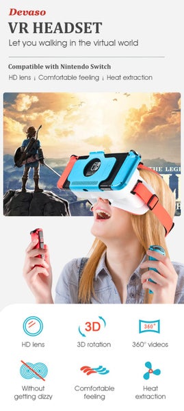 Adjustable VR Headset for Nintendo Switch OLED Carousel 2