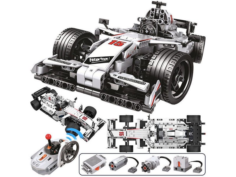 White & Black F1 race car Technical Carousel 2
