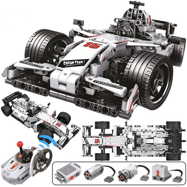 White & Black F1 race car Technical Carousel 6