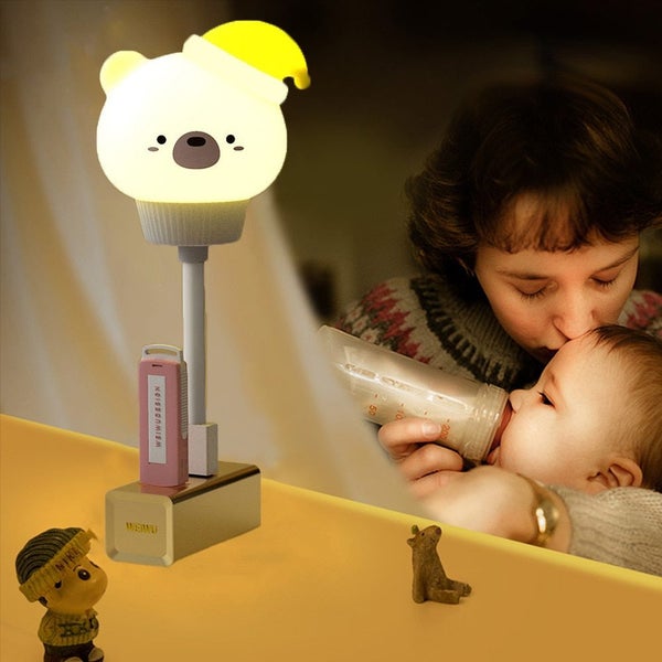 USB Night Light Plug In Baby Feeding Sleep Bedroom Decor Bedside Eye Carousel 2