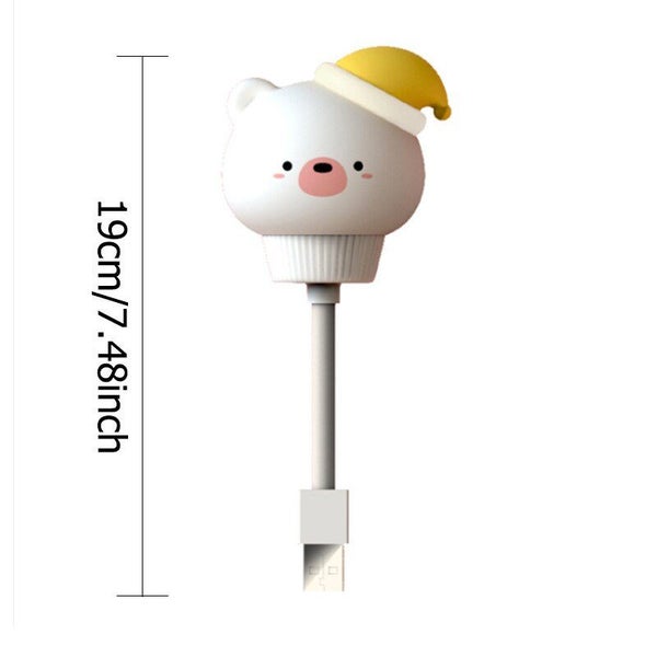 USB Night Light Plug In Baby Feeding Sleep Bedroom Decor Bedside Eye Carousel 7