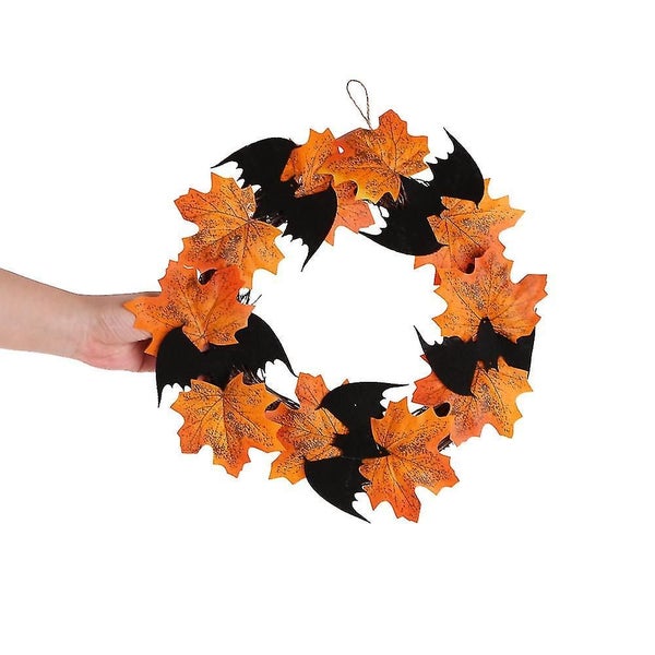 Halloween Thanksgiving Decorative Bat Wreath Carousel 3