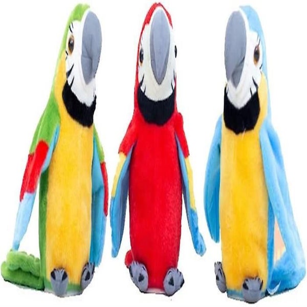 Bran Speaking Parrot Record Repeats Electronic Bird Pet Talking Stuffed Animal Carousel 2