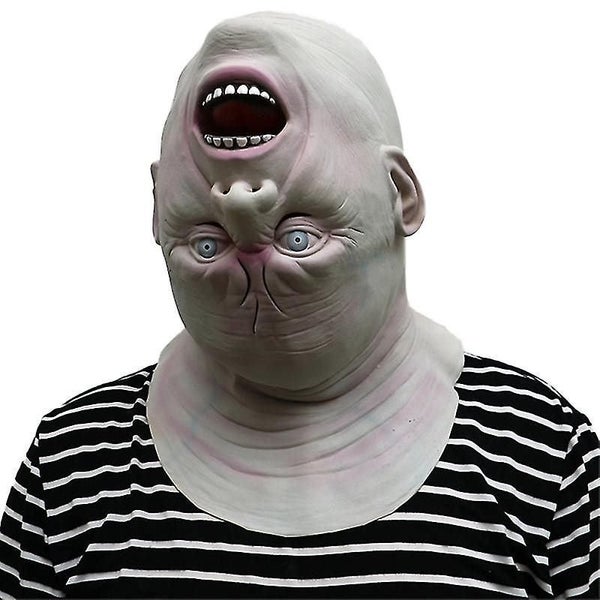 Halloween 3d Realistic Reverse Head Mask Zombie Prank Joking Cosplay Party Scary Carousel 2