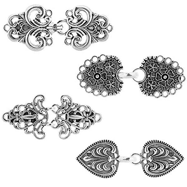 4 Pieces Cardigan Clip, Metal Sweater Clips Dress Shirt Brooch Clips Dresses S Carousel 1