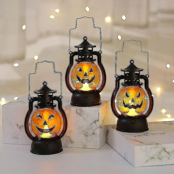 Pumpkin Skull Led Pony Lantern Halloween Decoration Prop Creative Holiday Bar Pa Carousel 1