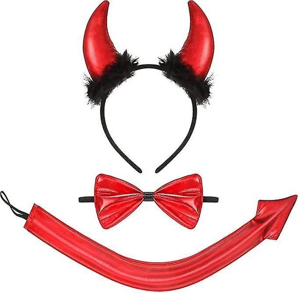 Devil Costume Accessory Set Halloween Devil Accessory Set Costume Creative Hallo Carousel 1