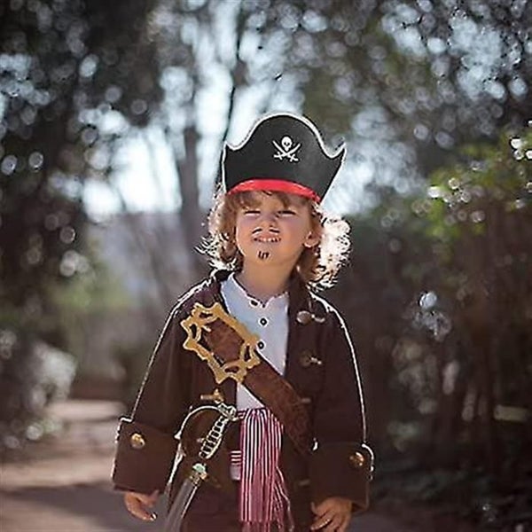 12 Piece Skull Print Pirate Hat Blindfold Set Halloween Party Pirate Hats For Carousel 4