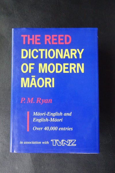 Reed Dictionary of Modern Maori by P.M. Ryan (Large Print Hardcover). Carousel 1