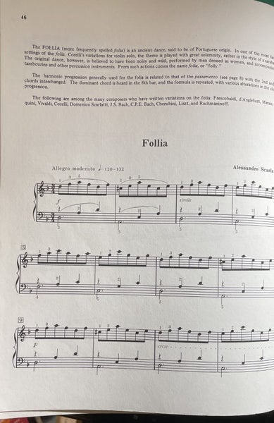 Seven Centuries of Keyboard Music Easy to Intermediate Edited by Willard Palmer Carousel 5