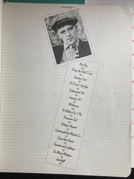 Gilbert O'Sullivan Music Sheet Carousel 2