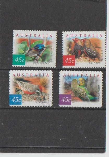 2001 Australian stamps Fauna & Flora used (x4) #PI036 Carousel 1