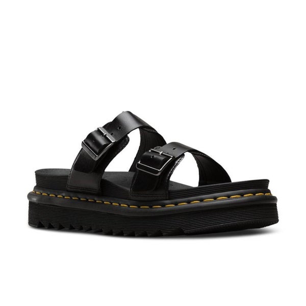 Dr. Martens Womens Myles Slides Leather Sandals Flip Flops Docs Martins Dr - ... Carousel 1