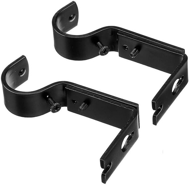 2 Pcs Adjustable Wall Bracket Curtain Rod Bracket Curtain Rod Bracket Stainless Carousel 2