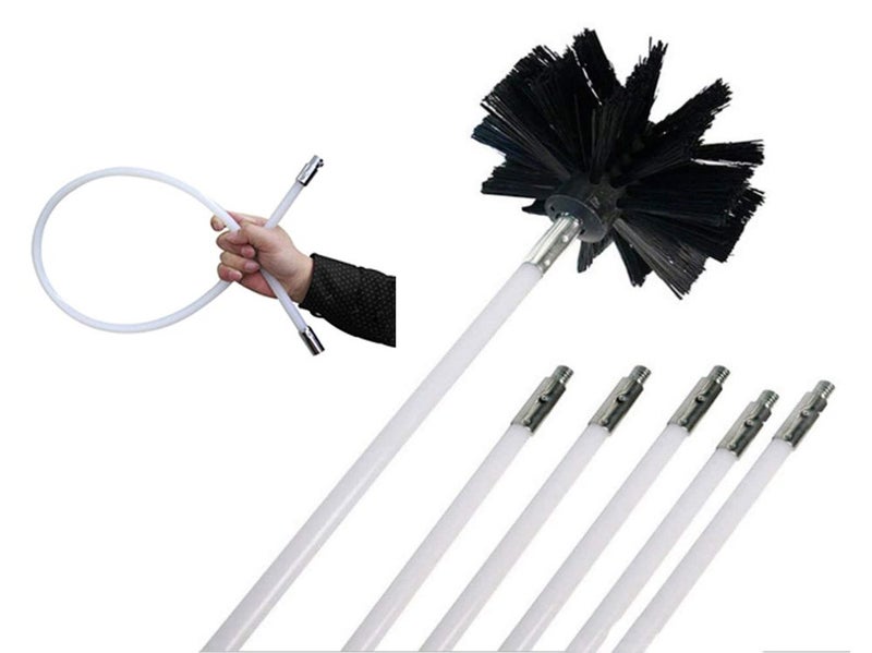 New Flexible Dryer Vent Chimney Cleaning Brush Kit Afterpay Carousel 1