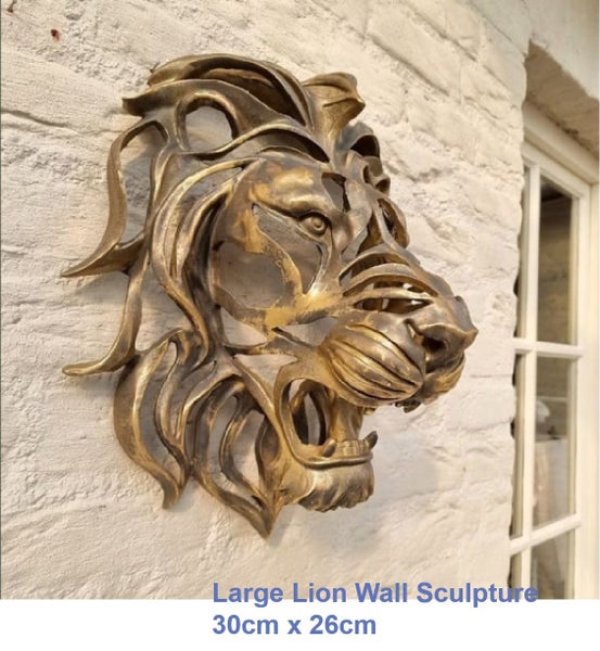 NEW new Guardian Lion King Statue Wall Hanging Sculpture *Sale NOW* Carousel 1