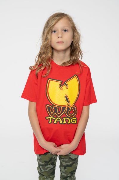 Wu-Tang Clan Kids T Shirt Band Logo new Official Red Ages 5-14 Yrs Carousel 5