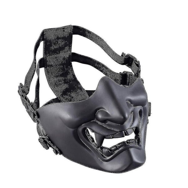 Halloween Half Face Protection Samurai Mask Games Outdoor Mask For Cosplay Carousel 1