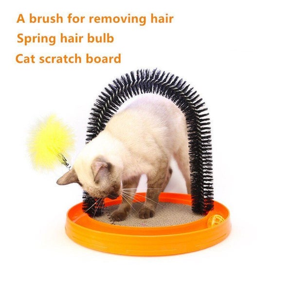 Cat Hair Grooming Comb Shedding Fur brush Multi-functional cat toy for pet hair Carousel 2