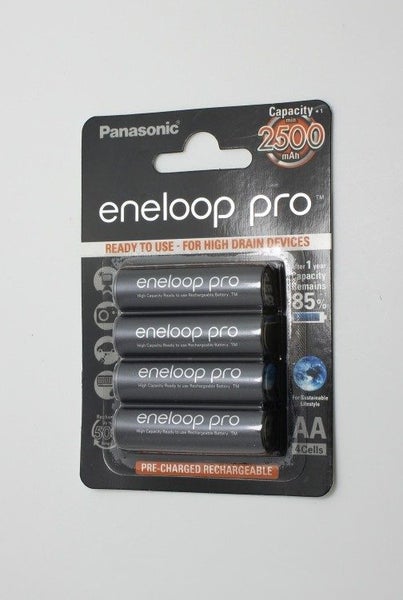 Panasonic Eneloop Pro AA Rechargeable Battery 4 Pack 2500mah Carousel 1