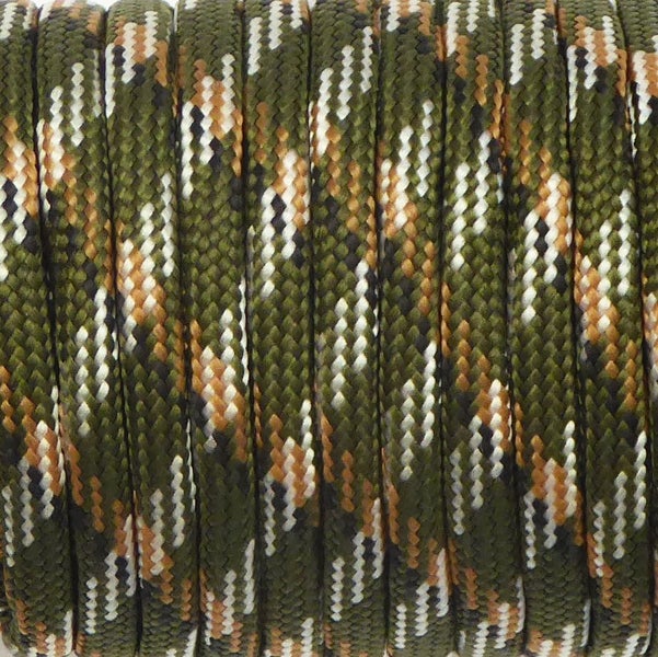 Paracord Rope 15m/50ft Army Green Camo Carousel 2