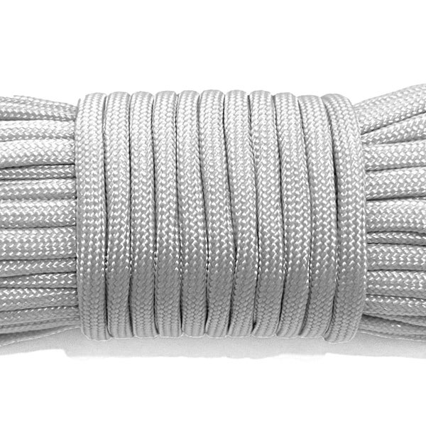 Paracord Rope 15m 4mm Light Silver Grey Carousel 1