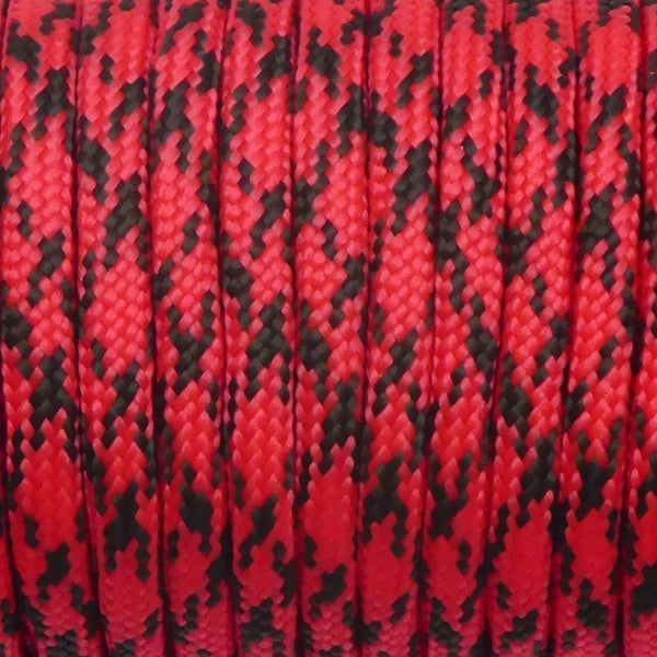 Paracord Rope 15m/50ft Red Camo Carousel 2