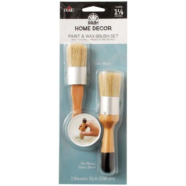 Folk Art Small Paint And Wax Brush Set Carousel 1