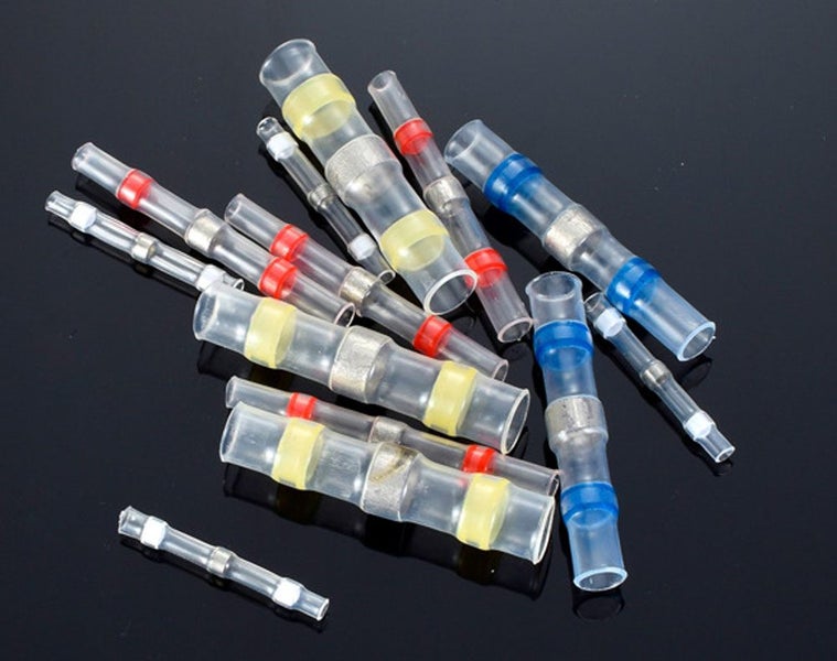 250pcs Waterproof Solder Seal Sleeve Heat Shrink Butt Wire Connectors Terminals Carousel 2
