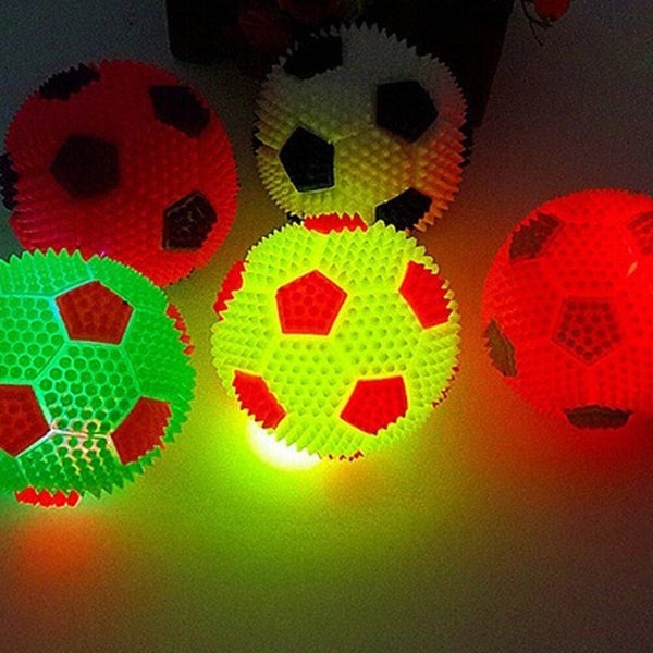 3pcs flash light up colorful toy ball novel sensory dog ball squeak toy sound Carousel 1