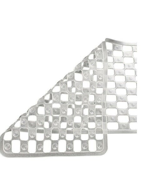 PVC Anti Slip Shower Non Slip Bath Mat Bathroom - Clear - 77cm x 39cm Carousel 1