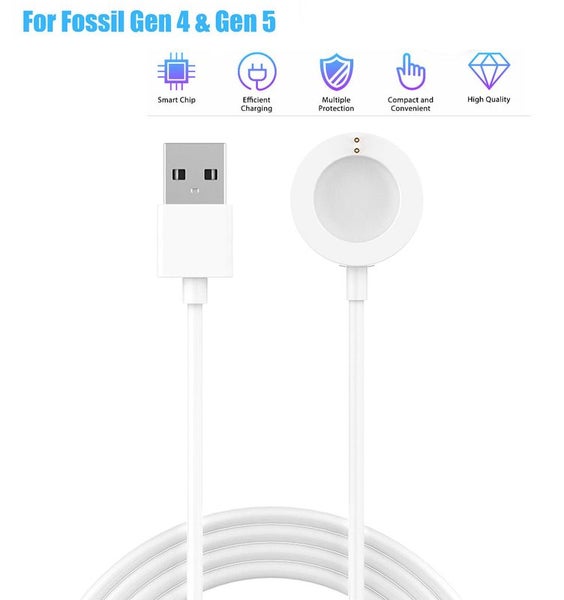 Fossil Gen 4 Gen 5 Gen 6 USB Cable Charger i2388WT0 Carousel 2