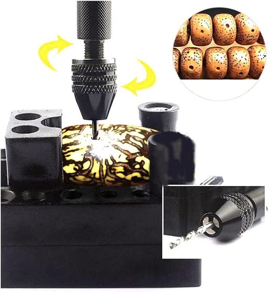 21PCS Micro HSS Twist Drill Bits Set With Aluminum Small Pin Vise Hand Drill Bit Carousel 2