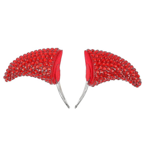 Hair Clip Rhinestone Corner Halloween Party Headwear Headge Carousel 1