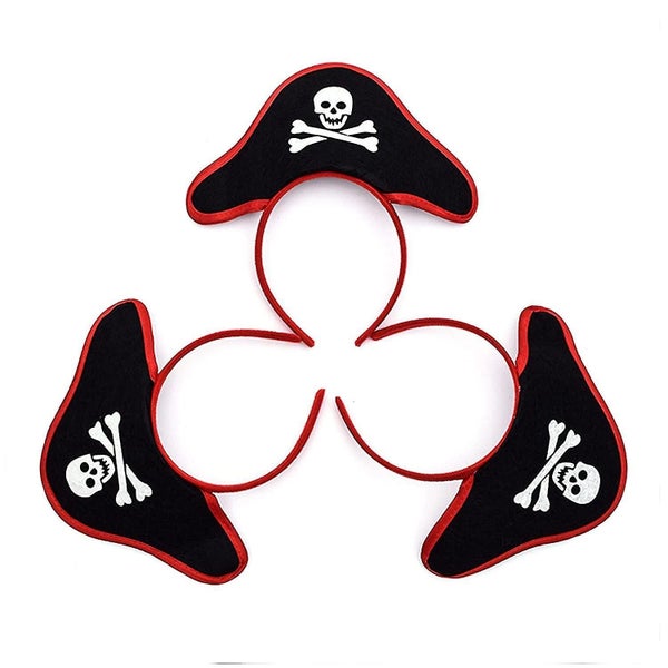 Halloween Pirate Skull Hat Headband Halloween Masquerade Cosplay Costume Carousel 2