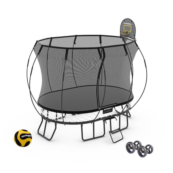 Springfree Trampoline - Compact Oval Moving Bundle Carousel 1
