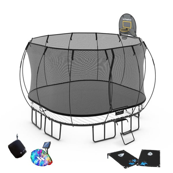 Springfree Trampoline - Large Square Play Bundle Carousel 1