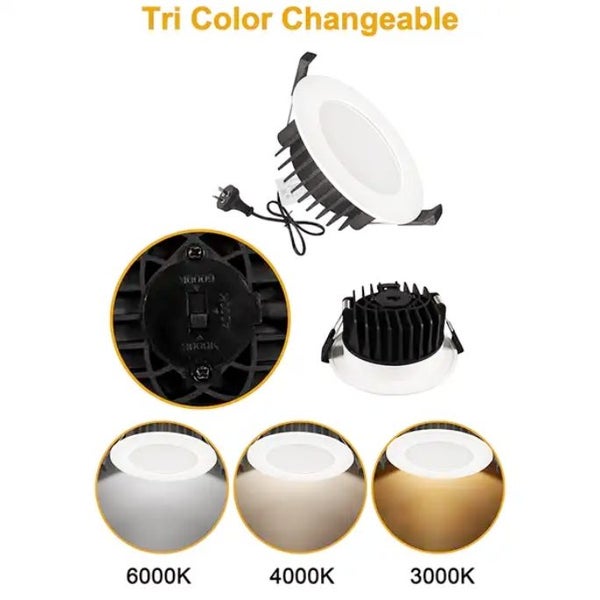 13W Downlight 3000K/4000K/6000K changeable 10cm Carousel 2