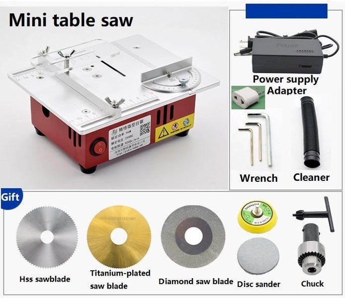 Mini Multifunctional Table Saw Electric Desktop Saws Woodworking Bench DIY Carousel 1