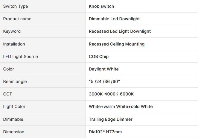 13W LED Downlight 90mm Cut Carousel 7