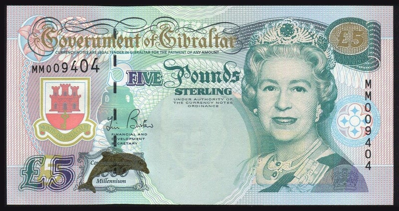Gibraltar - 5 Pounds - P29 - MM009404 - Unc Carousel 1