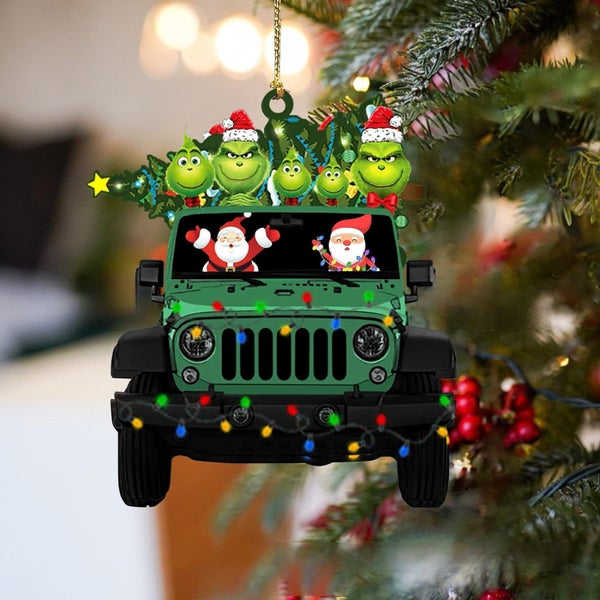 Christmas Tree Ornament Grinch Hanging Decoration Carousel 2