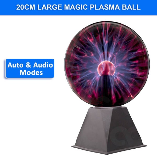 8 Inch Glass touch sensitive Plasma Ball sound active gift for kids Easter Xmas Carousel 1