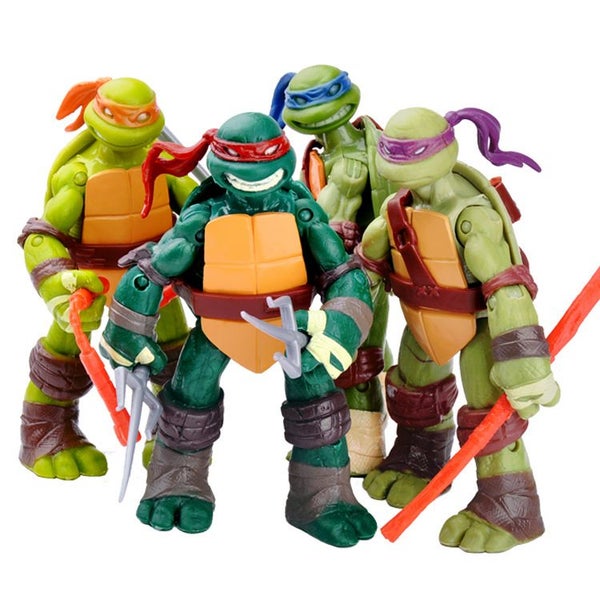 Ninja Turtles: Mutant Mayhem Basic Figure Turtle 4Pack Bundle for Age 3-12 Carousel 1