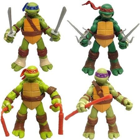 Ninja Turtles: Mutant Mayhem Basic Figure Turtle 4Pack Bundle for Age 3-12 Carousel 2