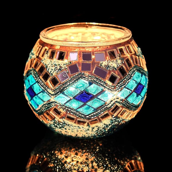 Mosaic Glass Candle Holder Mosaic Tea Light Holders Carousel 7