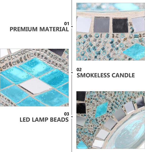 Mosaic Glass Candle Holder Mosaic Tea Light Holders Carousel 2
